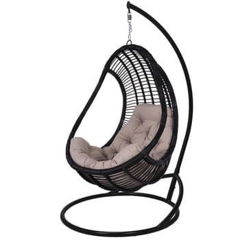 Кресло кокон Комфорт Черный