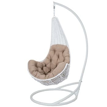 Кресло кокон Леди Белый